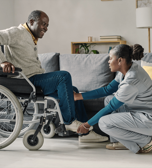 Wheelchair accessible locations with certified professionals to evaluate specific foot conditions for therapeutic footwear and shoes for foot care.